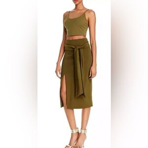 Alice + Olivia Olive Green Skirt